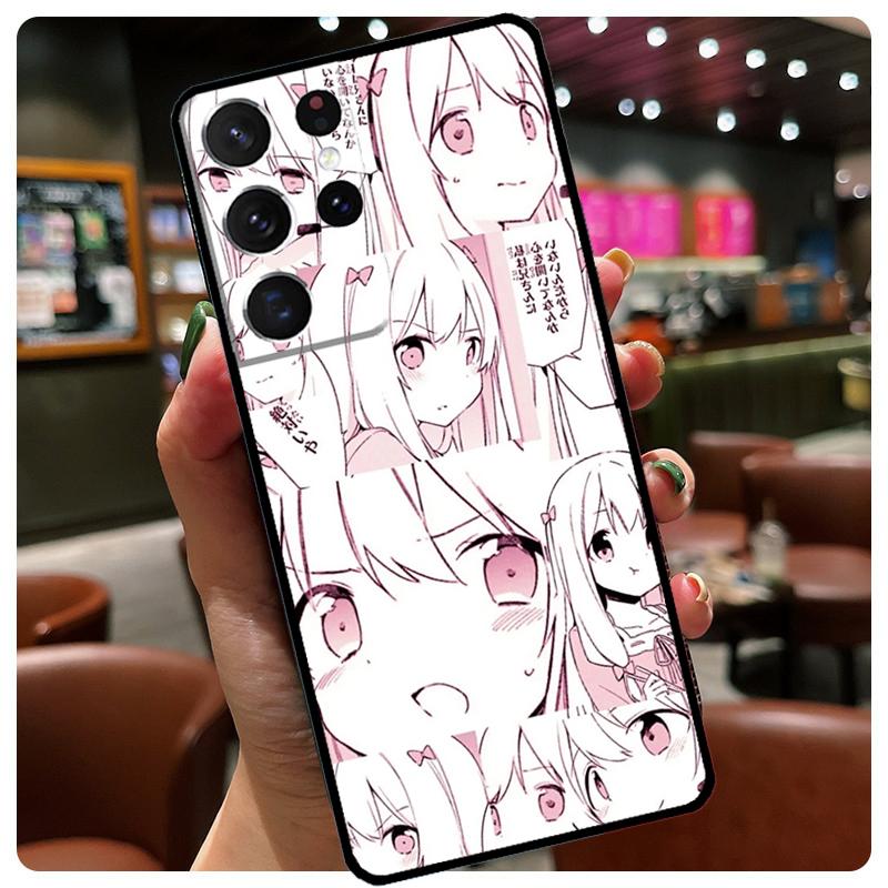 

Kawaii Japan Girls Harajuku Pink Phone Case For Samsung Galaxy S25 S24 S23 S22 S21 S20 Ultra S9 S10 Plus S25 FE S24 FE Cover Galaxy S10