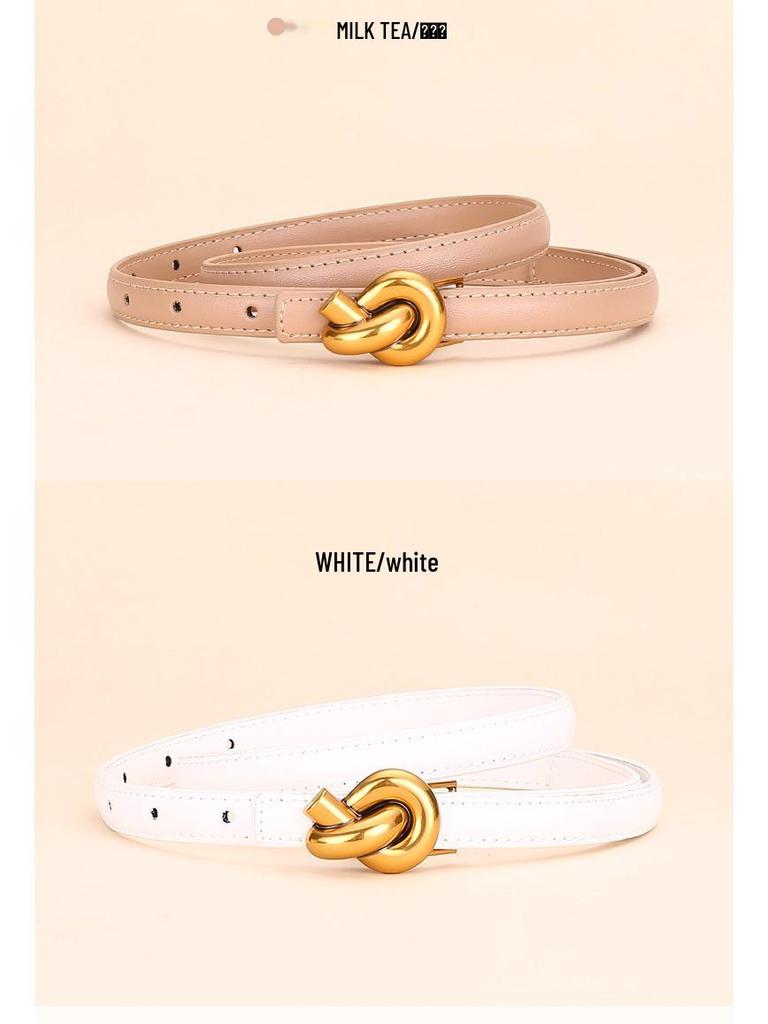 Women's Fashion Cowhide Waist Belt - Versatile & Decorative