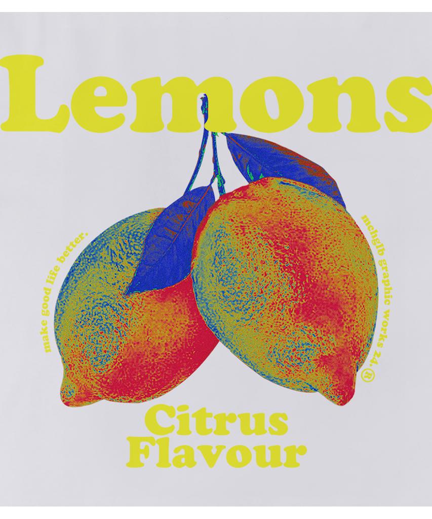 MATCHGLOBE Lemons Flavor Oversized Tee (White)