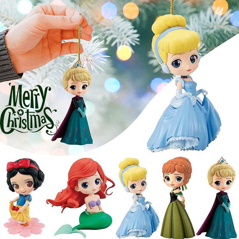 Sprankelende Kerst Disney Prinses Kerstboom Hanger Ornamenten