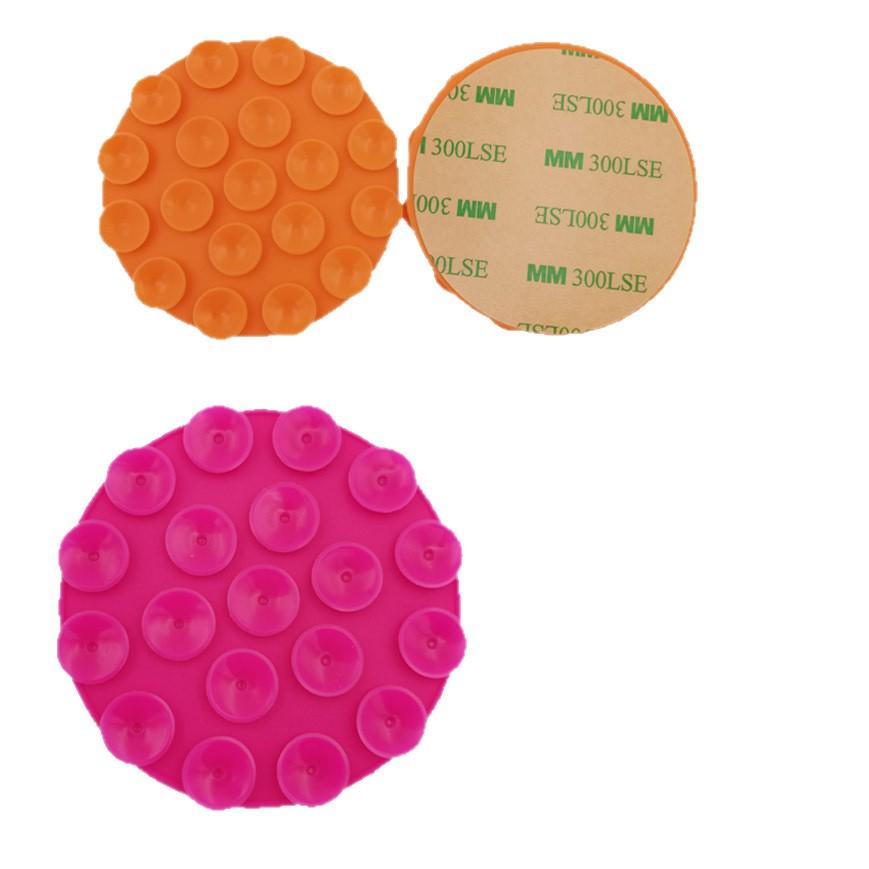 19-Bead Double-Sided Silicone Phone Suction Cup with Adhesive