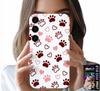 Etui Do Samsung Galaxy A04S - Psie Łapki Na Białym Tle, Pies, Kot, Miś