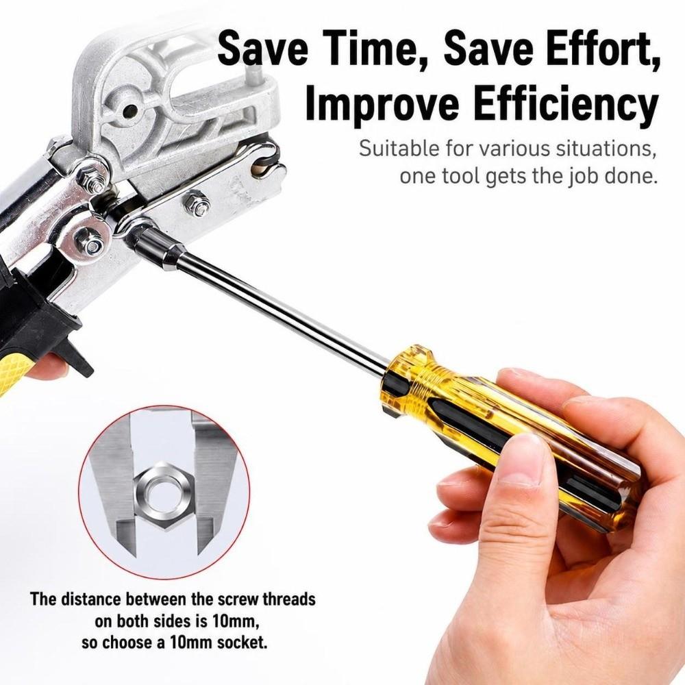 Steel Socket Screwdriver 5/5.5/6/7/8/9/10mm Hand Socket Durable Nut Driver  Hand Repair