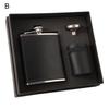 1 Set Hip Flask Shock-proof Good Sealing Capacity Portable 7oz Whiskey Liquor Pocket Flask for Man