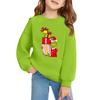 Christmas Day Girls Round Neck Pullovers For Kids Printed Baby Tops