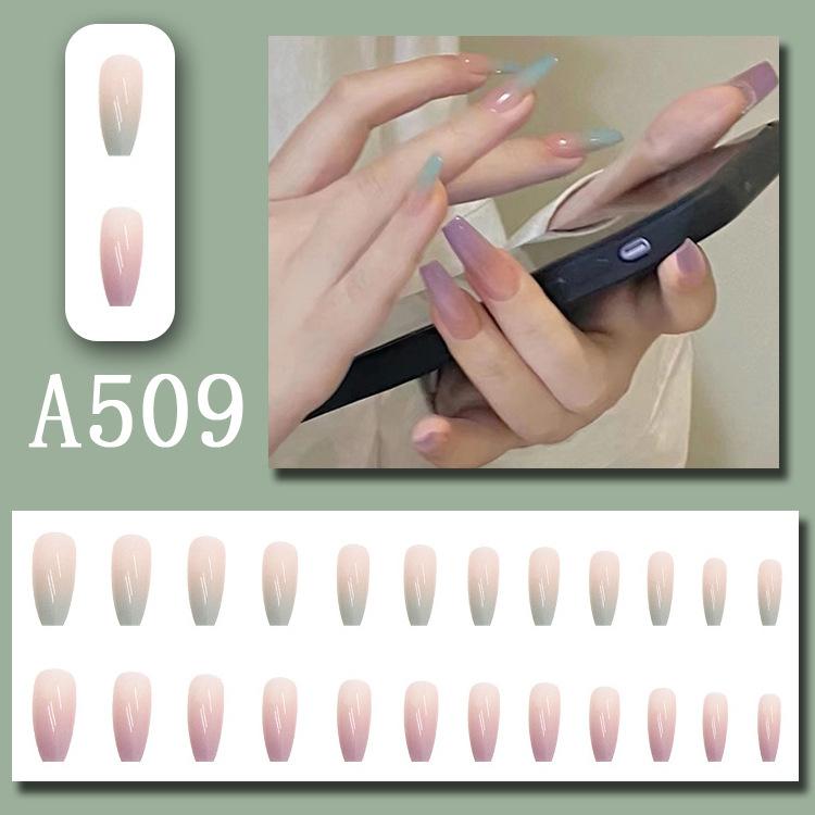 Manicure Sheet, Fake Nails, Finished Product, Simple Lemon Ice Style Manicure, Hair Change, Wearing Nails