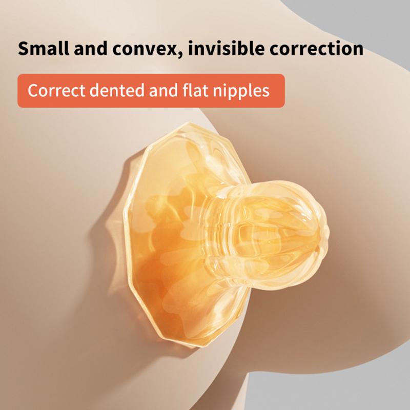 Brustwarzenkorrektur - Brustwarzensauger aus Silikon mit stärkerer Saugkraft, verwendet bei schüchternen, flachen oder eingezogenen Brustwarzen, um das Stillen fortzusetzen