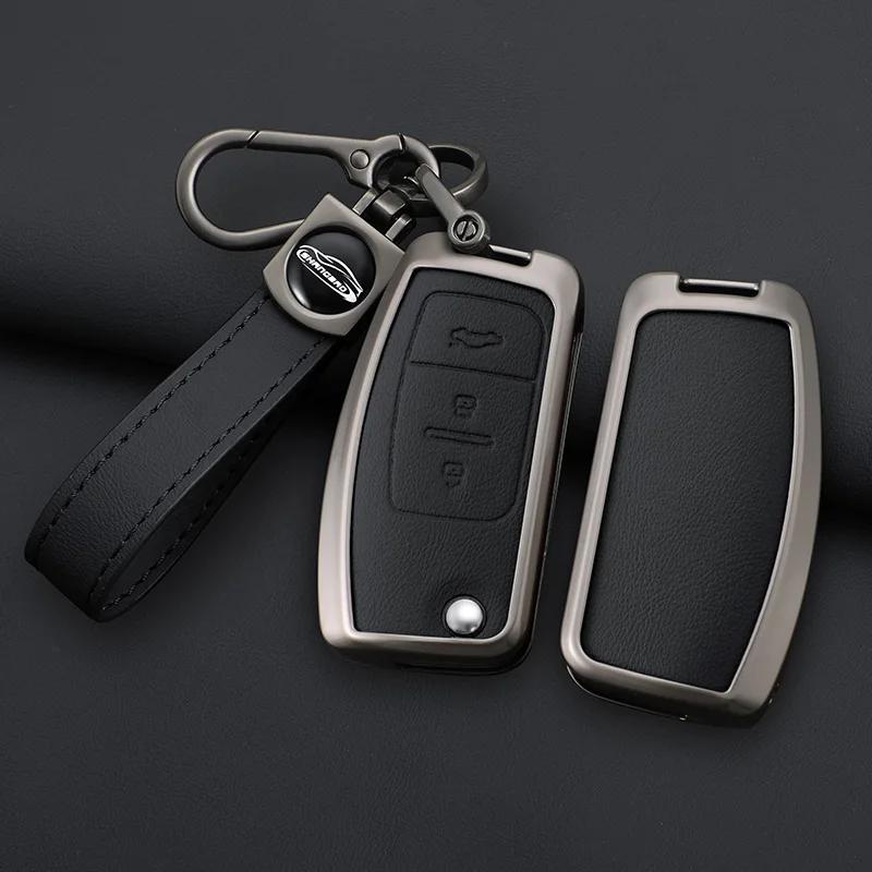 Car Flip Folding Key Case Cover Shell For Ford Focus 2 3 Ecosport C-Max S-Max Ka Mondeo Kuga Galaxy Fiesta Keychain Accessories