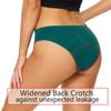 Seamless Cotton Menstrual Panties 4-Layer Leakproof Fast Absorption Teenager Macaron Period Panties Mid-Rise Incontinence Undies