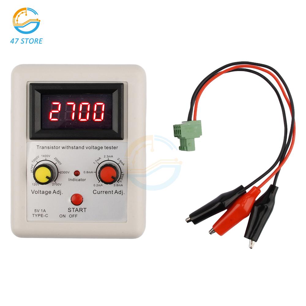 IGBT Transistor Withstand Voltage Tester 110V-2600V Voltage Capability Tester Diode MOS Triode Digital Voltmeter Testing Tool