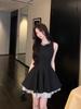 Super Good-looking New A-shaped Skirt, Birthday Party Dress, Thin Sleeveless Vest Skirt, Black Girls Summer Dress