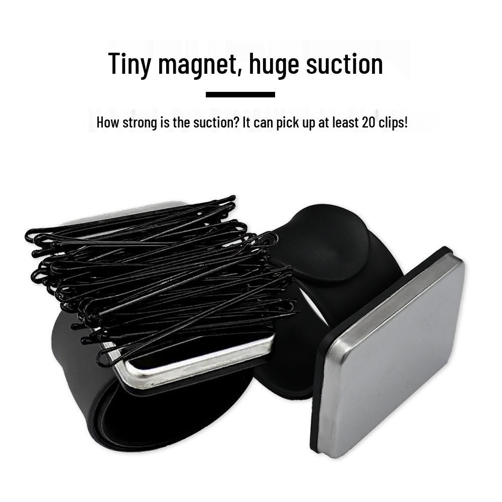 Magnetic Hairpin Wrist Strap for Hairdressing and Styling