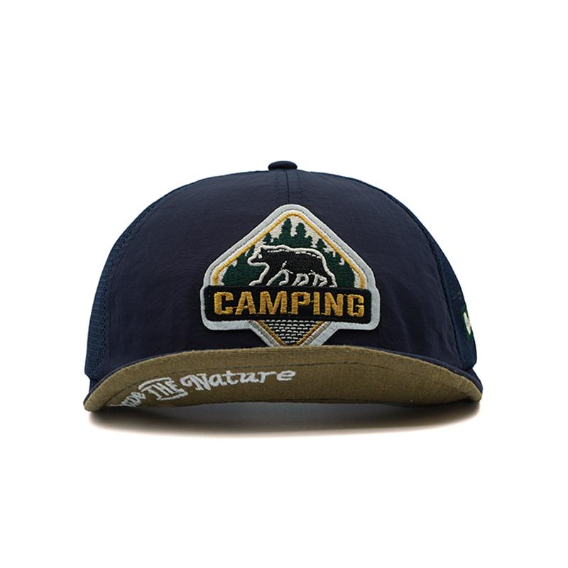 

Fast Dry Baseball Cap Short Soft Brim Dad Caps Breathable Mesh Fabric Snapback Hat Hats Embroidery Adjustable Big Size Summer Adjustable&Adult тёмно-синий