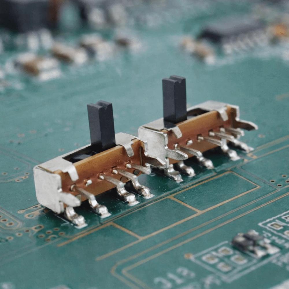 10pcs 0.5A SK13D07VG4 Slide Switches DC 50V Right Angle Slide Switches Control Panels