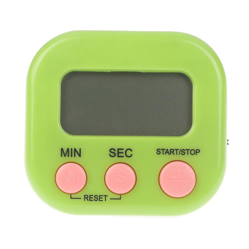 

Светодиодный дисплей счетчика Будильник Магнитный цифровой таймер Ручной электронный таймер обратного отсчета Таймер для кухни Гаджеты для приготовления пищи зелёный