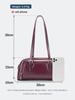 Women French Style Underarm Bag Genuine Leather Shoulder Bag