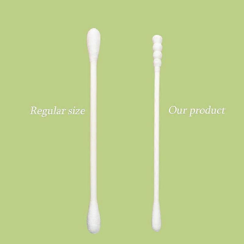 1000 Count Mini Cotton Swabs, Spiral/Round Cotton Swab with Paper Stick for Personal Care and Cleaning