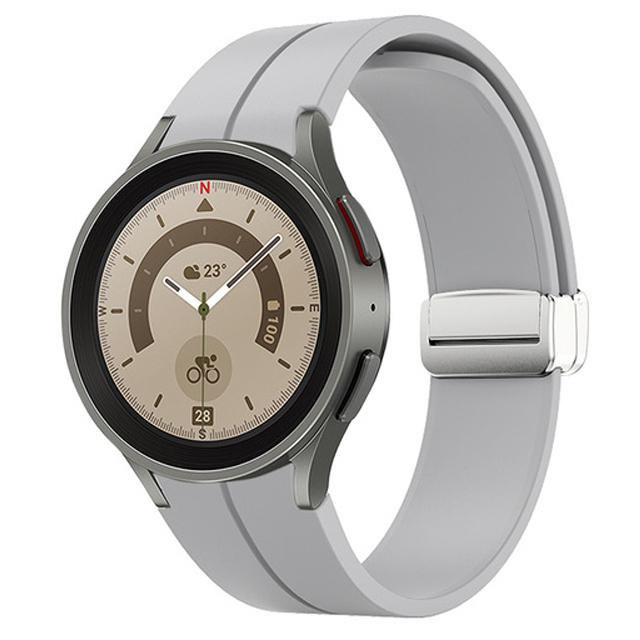 Band for Samsung Watch 7/4/5/6/5 Pro/classic/FE 44mm 40mm Magnetic Silicone Sport No Gaps Bracelet Correa Galaxy Watch 7 Strap