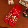 Female Cartoon Reindeer Santa Claus Mid-calf Stockings for Both Men and Women, Straight Long Stockings