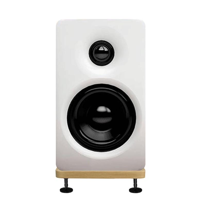 Holz- und Metall-Lautsprecherablage zur Verbesserung der Stabilität und Klangoptimierung, Reduzierung von Resonanzen, Verbesserung der Klarheit