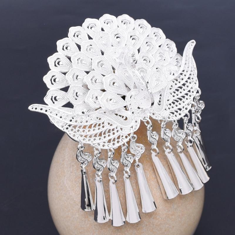 Glinting Tassels Hair Jewelry Queen Headdress for Pageant Proms Bridal Wedding Bridal Wedding Headwear
