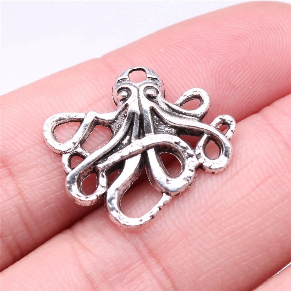 Octopus Seahorse Crab Shrimp Marine Life Charm Antique Bronze Zinc Alloy Jewelry Making Supplies Couple Style