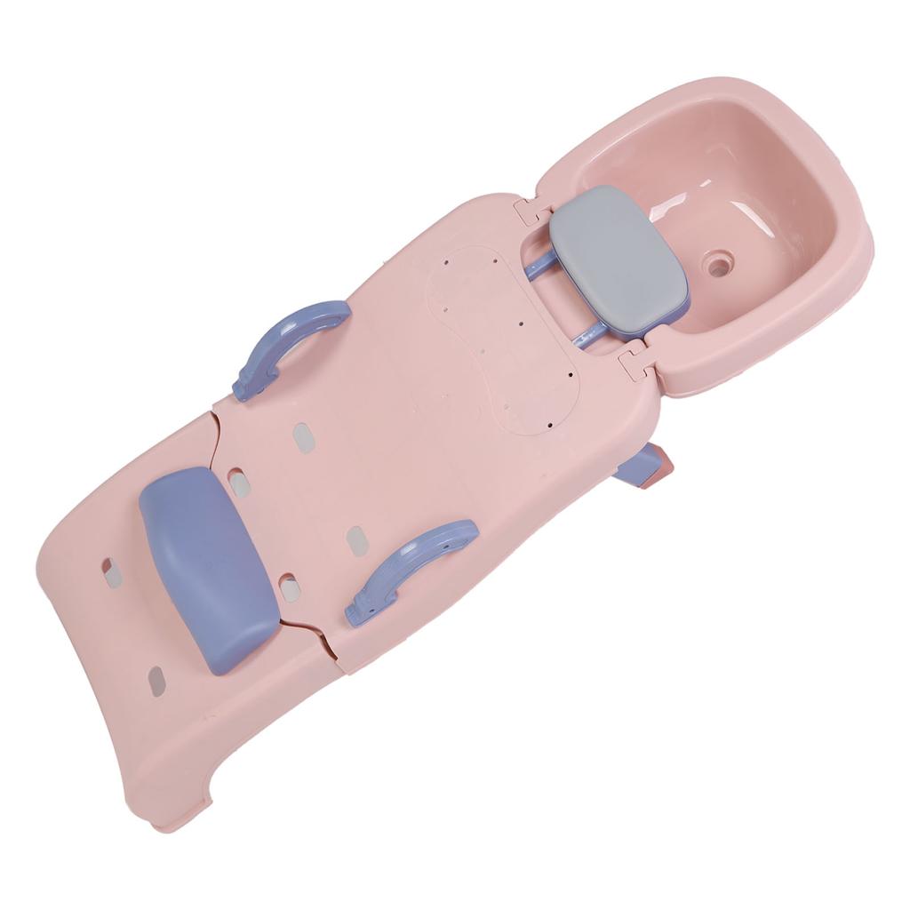 Scaun pentru șampon pentru copii, pliabil, pentru prevenirea alunecării, scaun pentru spălarea părului pentru copii mici cu bazin de șampon pentru 0 până la 10 ani