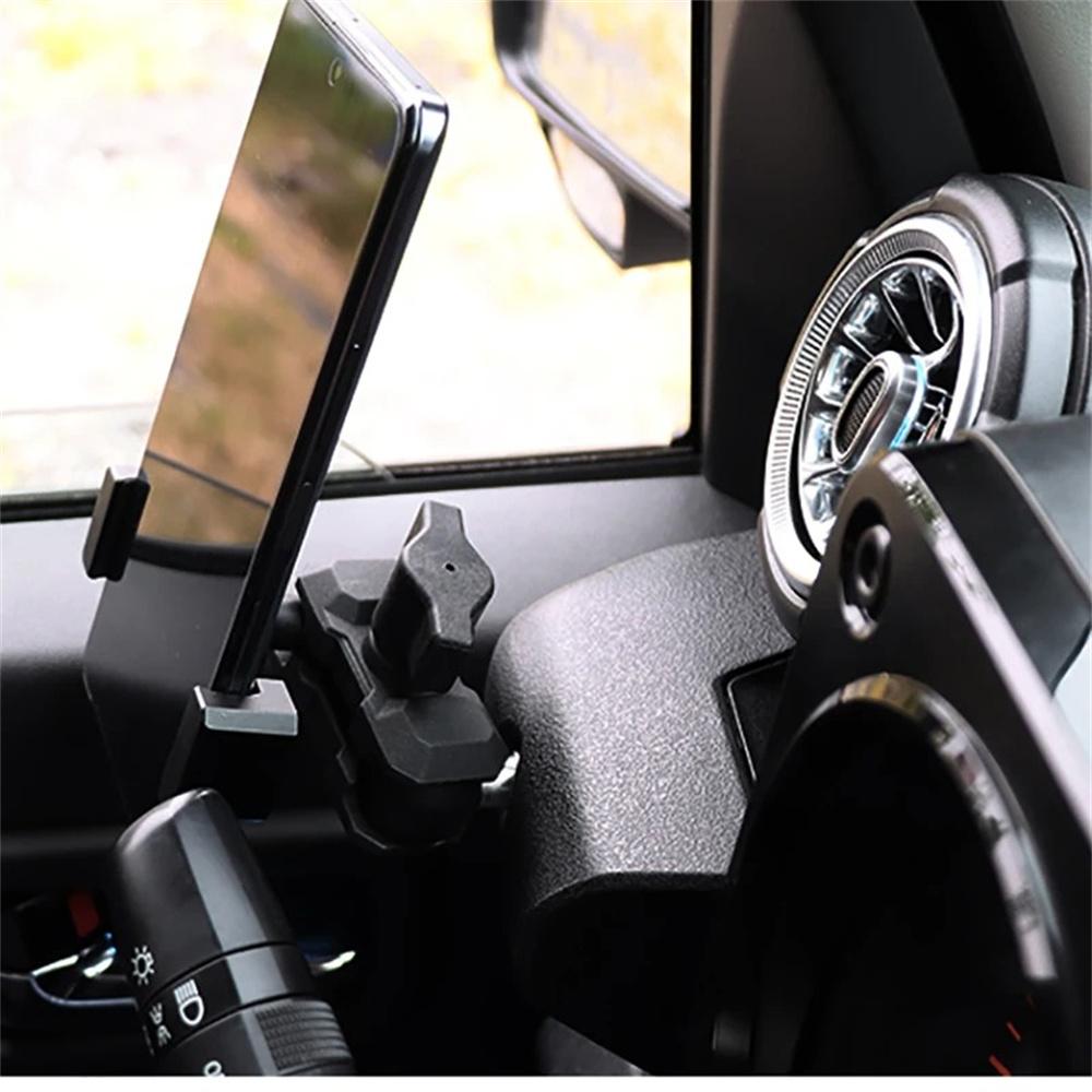 Car Phone Bracket Phone Holder Alloy+Silicone For Suzuki Jimny JB74 JB64 2019-23