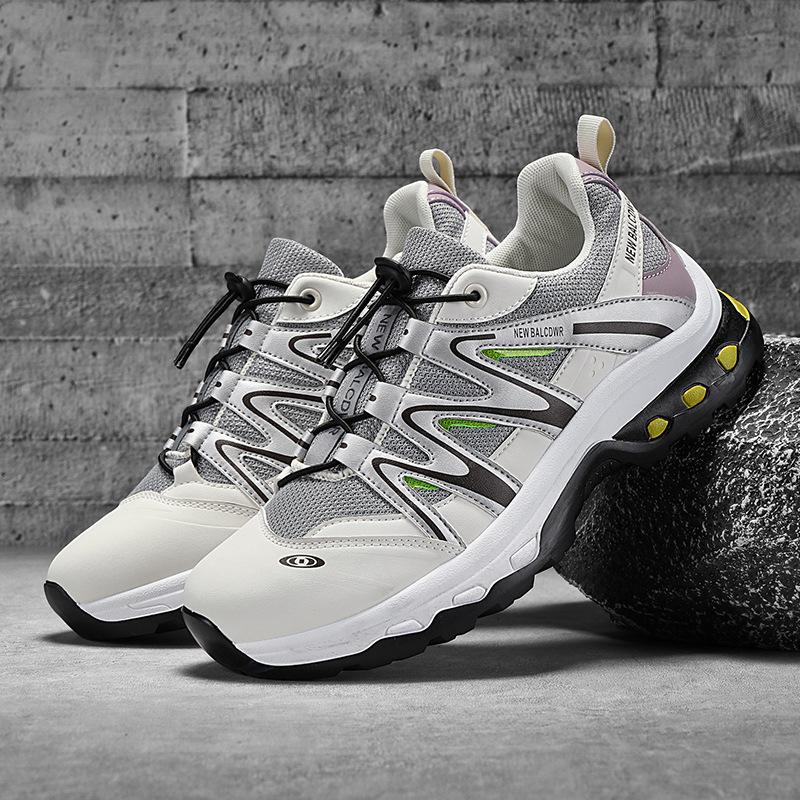 Autumn platform casual sports shoes couple outdoor rock climbing mountain climbing shoes breathable mesh elastic band dad shoes