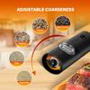 Salt And Pepper Grinder One-Hand Adjustable Coarseness Refillable Grinder Pepper Kitchen Barbecue Seasoning Tool