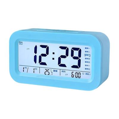 LED Display LED Electronic Alarm Clock Snooze Feature 12/24H Format Smart Electronic Clock Plastic USB Powered
