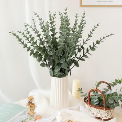 24pcs Artificial Eucalyptus Leaves Artificial Eucalyptus Stems Artificial Branches for Flower Arrangement Wedding Bouquets Home Decoration
