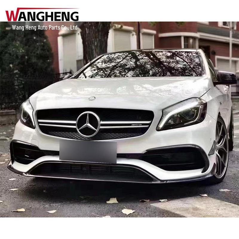 Mercedes-Benz A45 W176 AMG Front Lip Diffuser & Carbon Fiber Splitter Canard