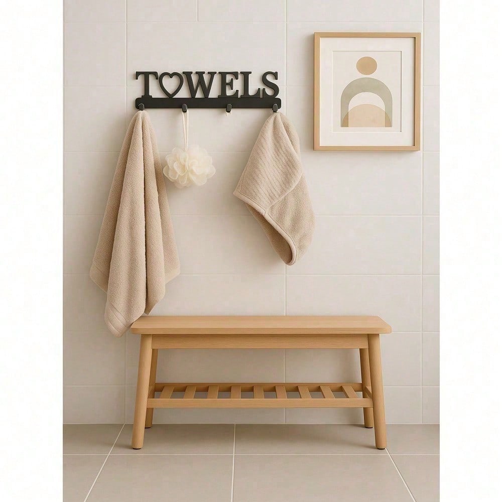 Vintage Iron Hook: Rustproof Farmhouse Coat Rack for Entryway & Home Decor Gift