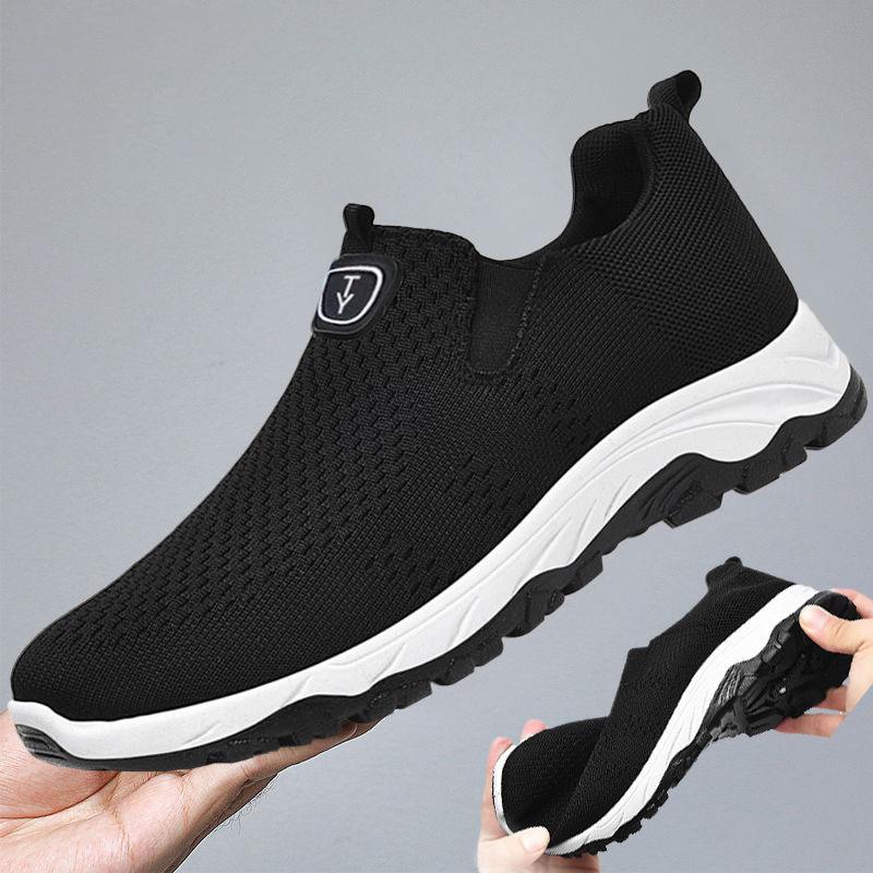 New Fly-woven Breathable Casual Shoes Men's Shoes Men's Lazy Shoes Cloth Shoes