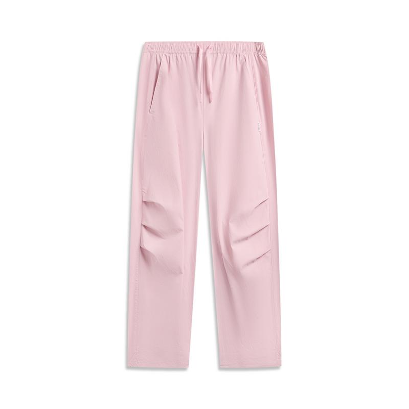 Li-Ning Outdoor CF Quick-Dry Cool Multi-Pocket Straight Leg Cargo Pants Women pants Mauve AYKW110-6 S