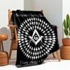 1PC Shining AllSeeing Eye Freemason Printed Blanket, Al Season Lightweigh Poster Blanket Home Office Outdoor Nap Multifunc Poster Blanketional Blanket