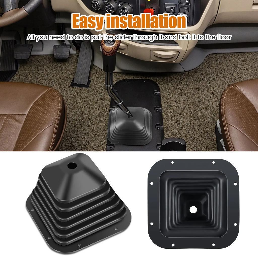 Rubber Car Gear Shift Transmission Shift Boot Cover Fit Automatic Manual Rubber Fabric Corrugated Dust Cover for Kenworth