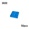 50PCS MOC Assemble Particles 3022 Thin Plate 2x2 Dots Building Blocks 2*2 Figures Bricks DIY Educational Creative Toy for Kids