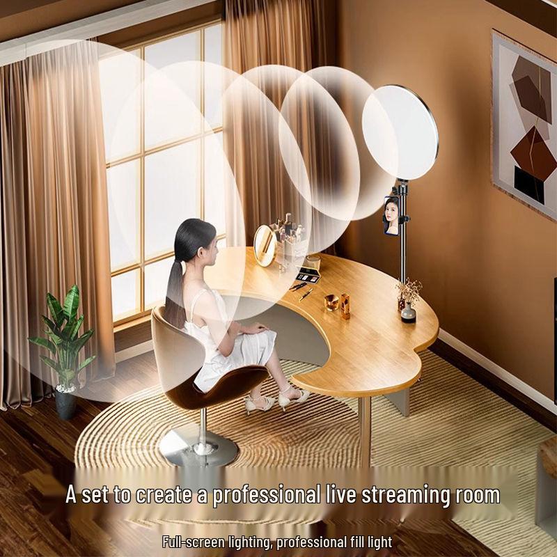 Full-Screen Fill Light: Professional Mobile/Desk Beauty Light for Live Streaming