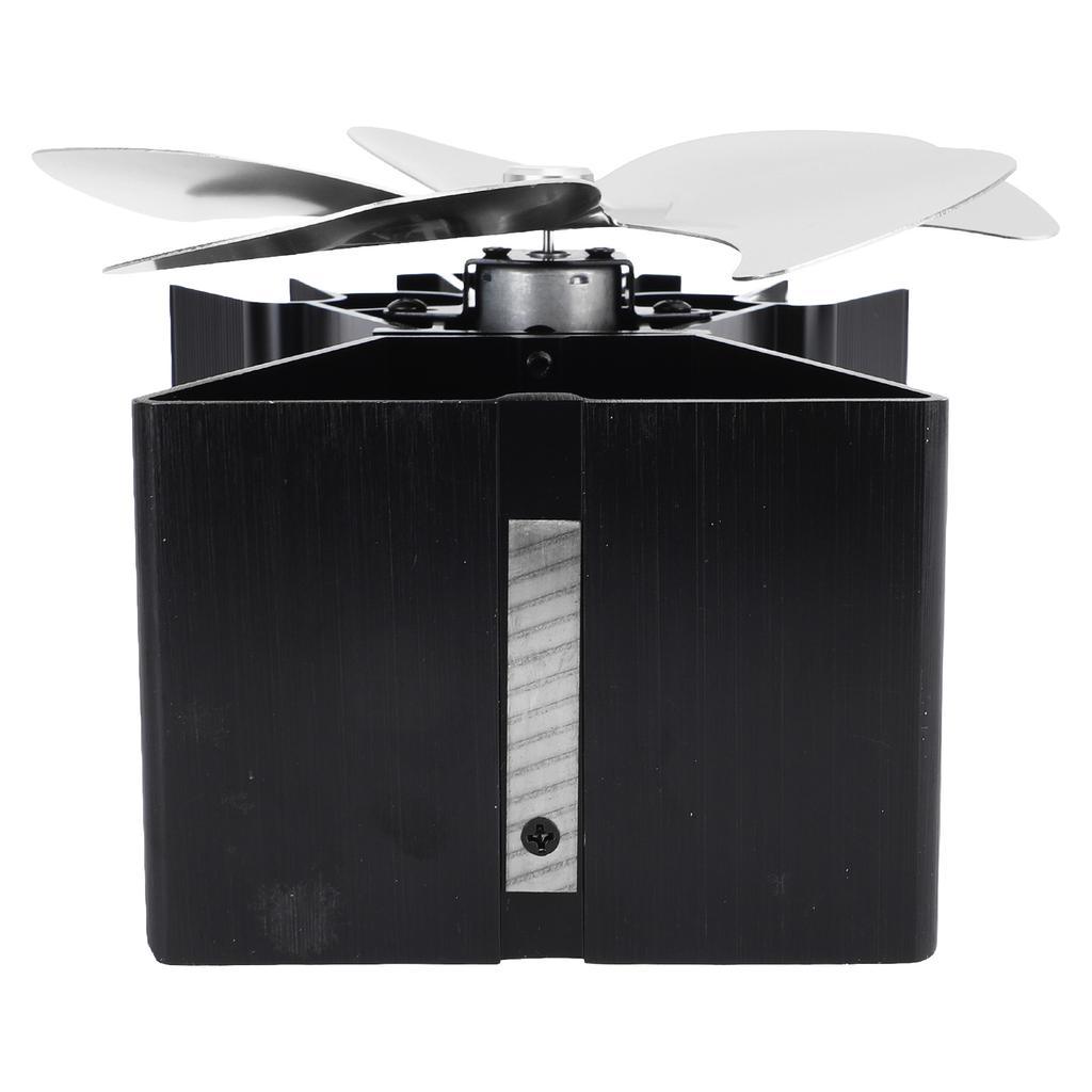 Wentylator do pieca na drewno 5 łopatek Wentylator kominkowy Pionowa trapezowa podstawa Zasilany ciepłem Ciepła cyrkulacja