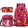 Dragon ball dragon ball three-piece set animation periphery new pencil case set leisure student backpack