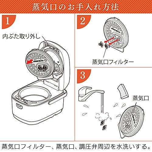 Iris Ohyama Pressure IH Rice Cooker, 5.5 Cups, Pressure IH Type, Cooking Function for 31 Brands, Extra Thick Pot, Large Firepower, Brown Rice, Black R