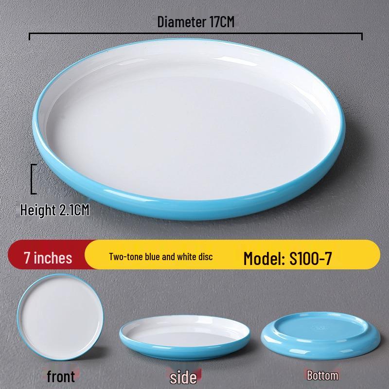 Melamine Nordic Style Cold Dish & Stir-fry Plate for Restaurants and Hotels