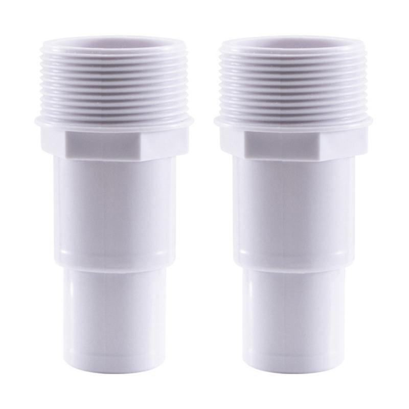 652F Pack Of 2 Swimming Pool Filter Pipe Connectors 32/38MM Adapter Strong Plastic Fittings for Efficient Water Filtrations