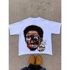 Men's Colorful Popular Portrait Print Summer New Item Suitable for Both Men and Women High Street T Shirt