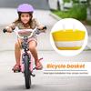 Bicycle Basket Large Capacity Bright Color Strong Load-bearing Smooth Edge Easy Installation Kids Scooter Bike Handlebar Front Storage Basket Bike