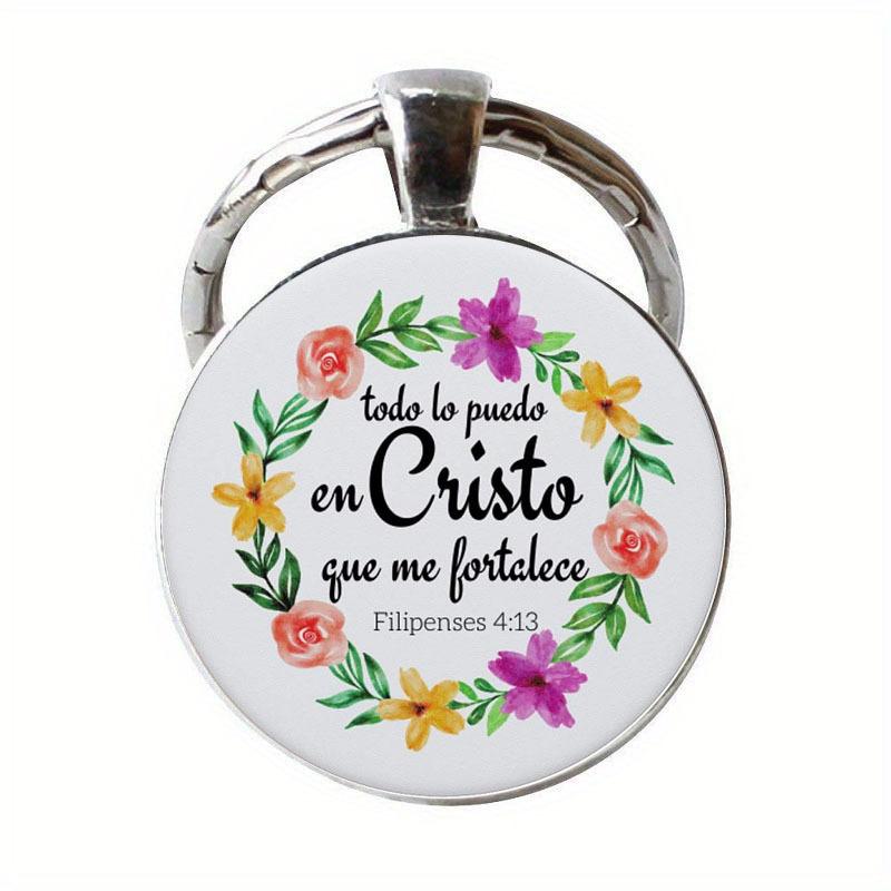 JW Alphabet He Will JWORG Time Gemstone Keychain JW Keyring Jesus Keychain