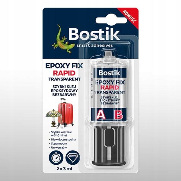 Bostik Fix Rapid Two-Component Clear Epoxy Adhesive 2X3Ml