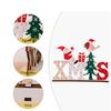 Natürliches Holz Weihnachtsalphabet Display Handgefertigte Feiertagsdekoration Für Wohnzimmer Schreibtisch Oder Regal Dekoration
